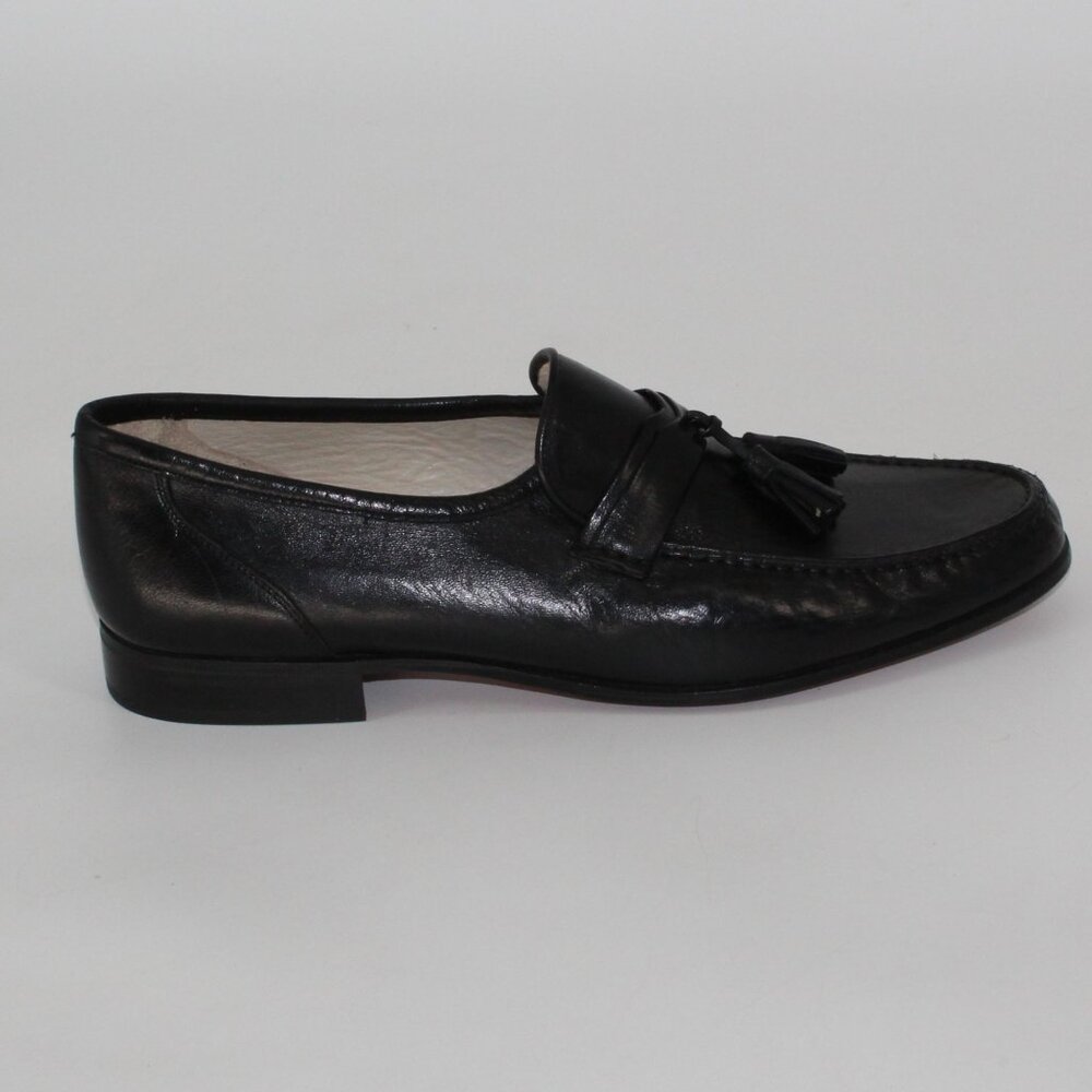 FERRARI Black Leather Dress Shoes Men Size 10 M